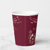 ブルゴーニュ結婚フローラ紙カップ 紙コップ (右)