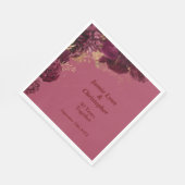 ブルゴーニュ結婚フローラ記念日 スタンダードランチョンナプキン (角)