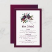 ブルゴーニュ結婚フローラ詳細 エンクロージャーカード (正面/裏面)