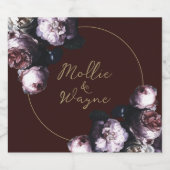 ブルゴーニュ結婚フローラ スパークリングワインラベル (シングルラベル)