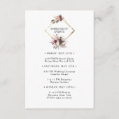 ブルゴーニュ結婚ボホフローライベント表 エンクロージャーカード (正面)