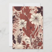 ブルゴーニュ結婚ワイルドフラワーズ セーブザデート (裏面)