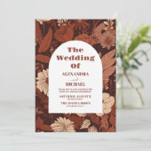 ブルゴーニュ結婚ワイルドフラワーズ 招待状 (スタンド正面)