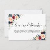 ブルゴーニュ結婚ーと海軍のサンキューカード サンキューカード (正面)