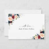 ブルゴーニュ結婚ーと海軍のサンキューカード サンキューカード (裏面)