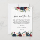 ブルゴーニュ結婚ーと海軍のサンキューカード サンキューカード (正面)