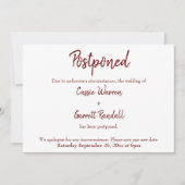 ブルゴーニュ結婚ーの発表 招待状 (正面)