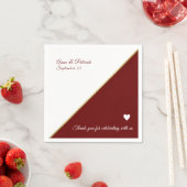 ブルゴーニュ結婚ーの スタンダードカクテルナプキン (インサイチュ)