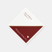 ブルゴーニュ結婚ーの スタンダードカクテルナプキン (角)