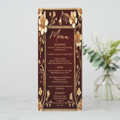 ブルゴーニュ結婚ーゴールデン花のメニュー メニュー (スタンド正面)