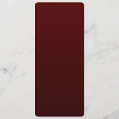 ブルゴーニュ結婚ーゴールデン花のメニュー メニュー (裏面)