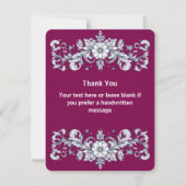 ブルゴーニュ結婚ーサンキューカード サンキューカード (裏面)