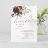 ブルゴーニュ結婚ーズドレスブライダルシャワー 招待状 (スタンド正面)