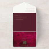 ブルゴーニュ結婚ー熱 オールインワン招待状 (外側)