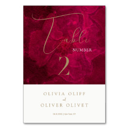 ブルゴーニュ結婚ー熱 テーブルナンバー