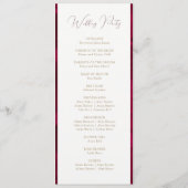 ブルゴーニュ結婚ー熱 プログラム (裏面)