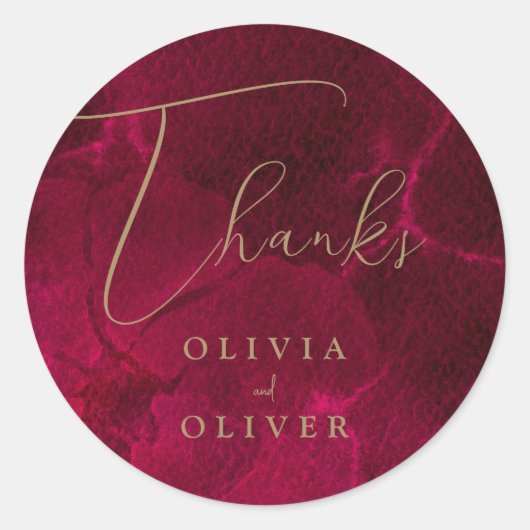 ブルゴーニュ結婚ー熱 ラウンドシール (正面)