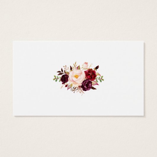 ブルゴーニュ結婚金ゴールドの音楽ソングリクエストカードB (裏面)