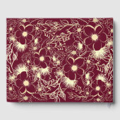 ブルゴーニュ結婚金ゴールドズゲストブック ゲストブック (裏面)