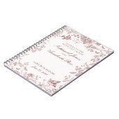 ブルゴーニュ結婚・トイルの手紙の新郎新婦 ノートブック (左側)