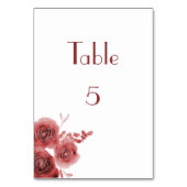 ブルゴーニュ美しい水彩 テーブルナンバー (裏面)