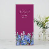 ブルゴーニュ色の冬の結婚式とブルーボンネット メニュー (スタンド正面)