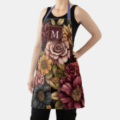 ブルゴーニュ花柄モノグラムエプロン エプロン (インサイチュ)