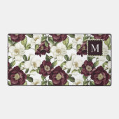 ブルゴーニュ花柄モノグラム デスクマット (正面)