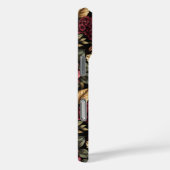 ブルゴーニュ花柄モノグラム Case-Mate iPhoneケース (裏面 / 右)