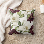ブルゴーニュ花柄 クッション (ブランケット)
