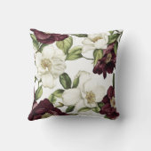 ブルゴーニュ花柄 クッション (裏面)