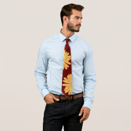 ブルゴーニュ花柄 ネクタイ