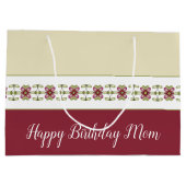 ブルゴーニュ花柄 ラージペーパーバッグ (裏面)