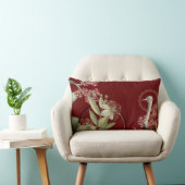 ブルゴーニュ芸術的フローラデザイン ランバークッション (椅子)
