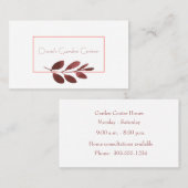 ブルゴーニュ茎 名刺 (正面/裏面)