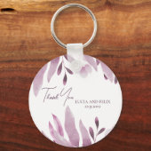 ブルゴーニュ葉ビッグ結婚の感謝 キーホルダー (正面)