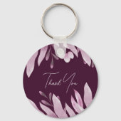 ブルゴーニュ葉ビッグ結婚の感謝 キーホルダー (裏面)