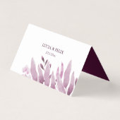 ブルゴーニュ葉ビッグ結婚座席表 名刺 (裏面)