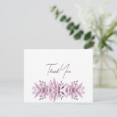 ブルゴーニュ葉ーブライダルシャワーサンキューカード サンキューカード (スタンド正面)