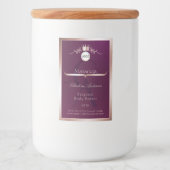 ブルゴーニュ製品ラベルバラ金ゴールドフレームモノグラム フードラベル (正面)