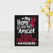 ブルゴーニュ認識度リボン脳動脈瘤 カード (黄色い花)