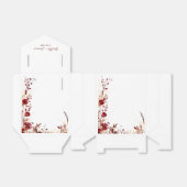 ブルゴーニュ赤いフローラの葉 フェイバーボックス (折り畳みなし)