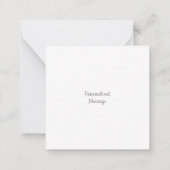 ブルゴーニュ赤い果実のパターン ノートカード (裏面)