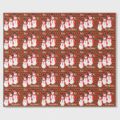 ブルゴーニュ赤と緑 ラッピングペーパー (フラット)