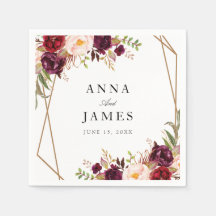 ブルゴーニュ赤と赤面フローラ幾何学