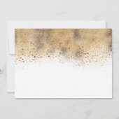 ブルゴーニュ赤と金ゴールドフローラ型サプライズパーティー 招待状