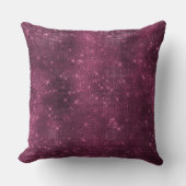 ブルゴーニュ赤と銀の輝き クッション (正面)