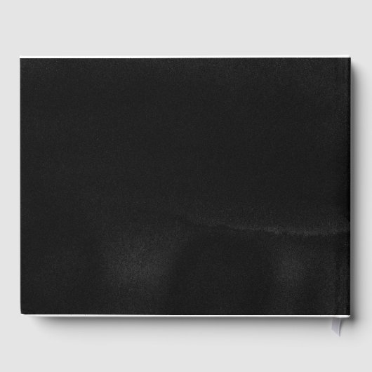 ブルゴーニュ赤と黒のフローラ結婚ズ ゲストブック (裏面)