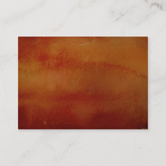 ブルゴーニュ赤オレンジ結婚フローラのWebサイトカード 名刺 (裏面)