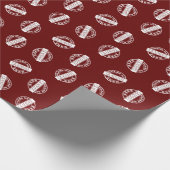 ブルゴーニュ赤カスタム学年 ラッピングペーパー (角)